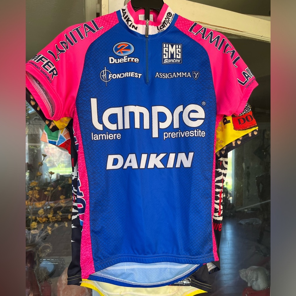 2012 Santini Pro Team Lampre Colnago PANARIA cycling jersey size M shirt